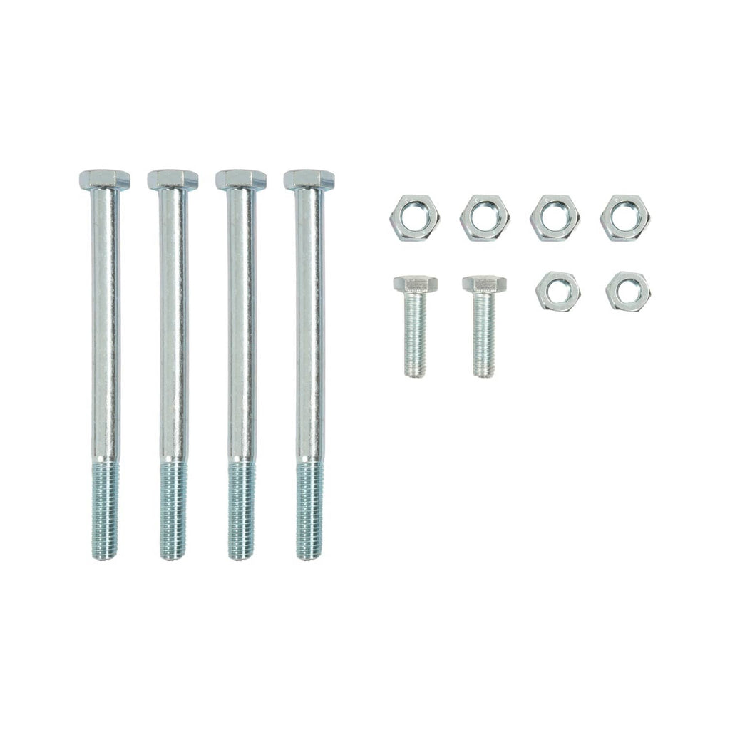 Mounting hardware set with zinc bolts, washers, and nuts for trailer ladder