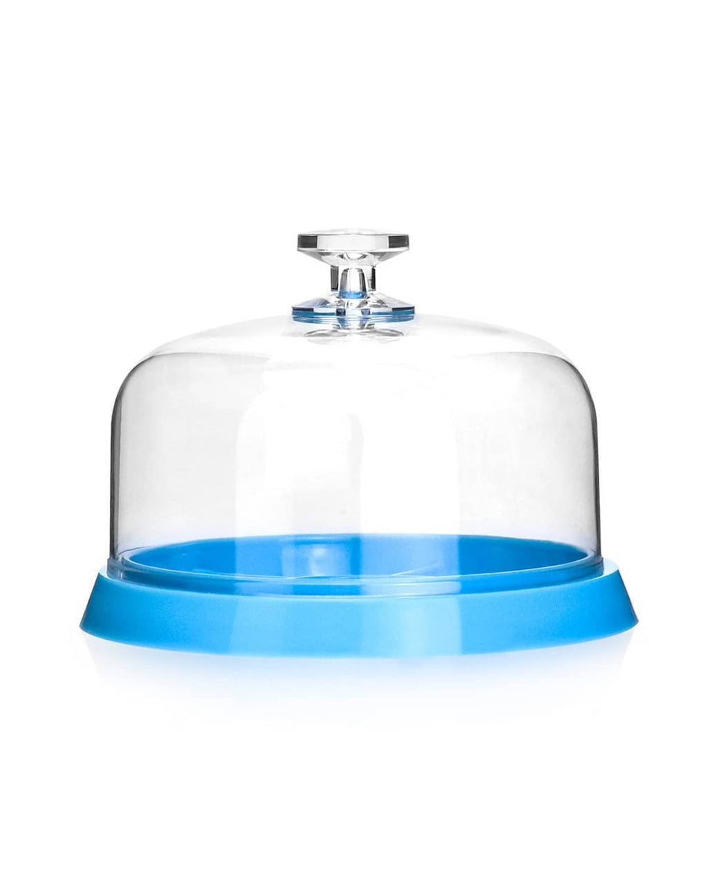 Clear watch movement dust cover with blue moistureproof anti-dust tray base