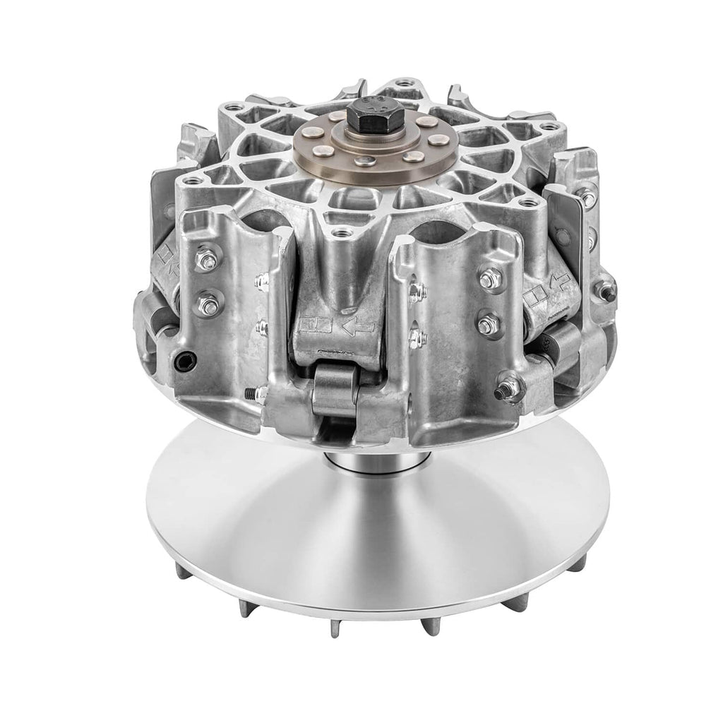 Primary clutch assembly with silver finned housing and round cover base