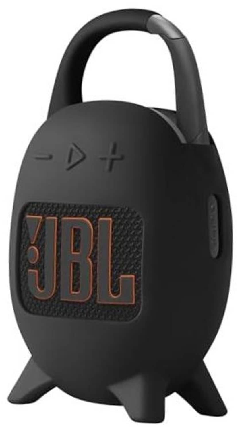 Black silicone carrying case with handle and JBL logo for Clip 5 speaker