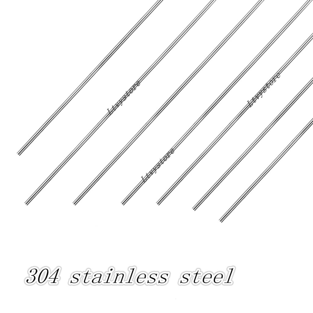 Stainless steel rod hooks with straight metal shafts and U-shaped ends