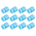 Light blue anti-vibration rubber mounts, set of 12 cylindrical pieces
