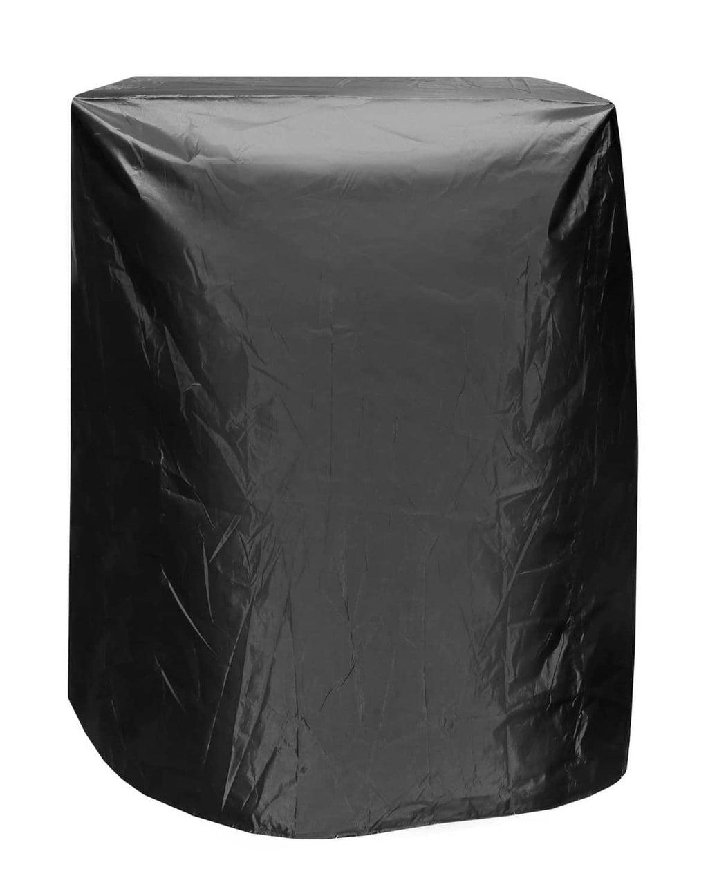 Black waterproof treadmill cover, rounded cylinder shape for treadmill protection.