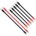 Golf cart battery cable wiring kit with red and black cables and ring terminals