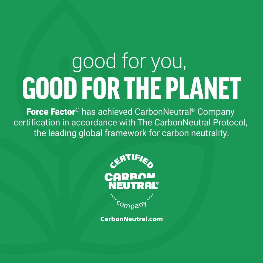 CarbonNeutral company certification graphic for Force Factor Total Beets