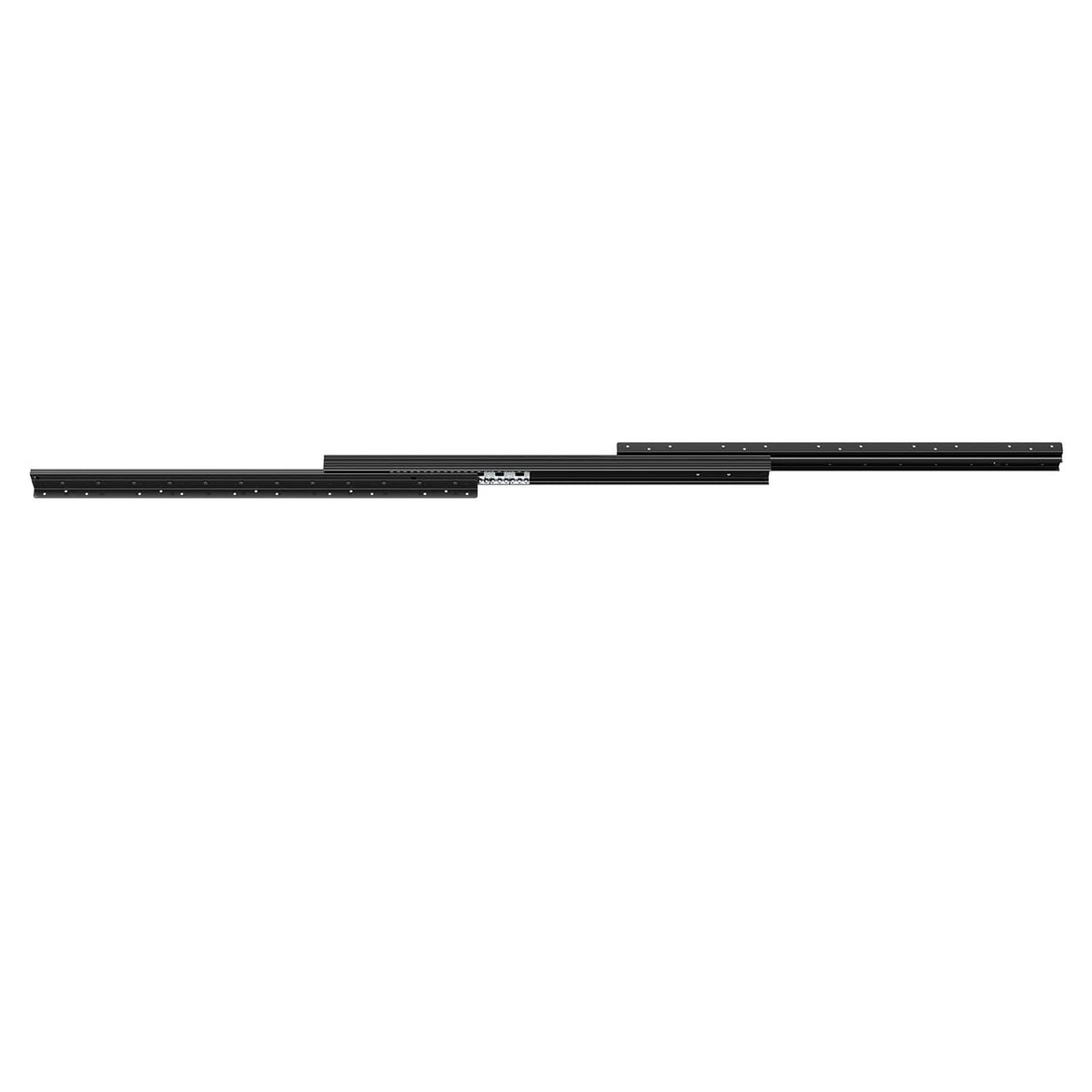 Undermount drawer slide rails, 32 in black steel, lengthwise