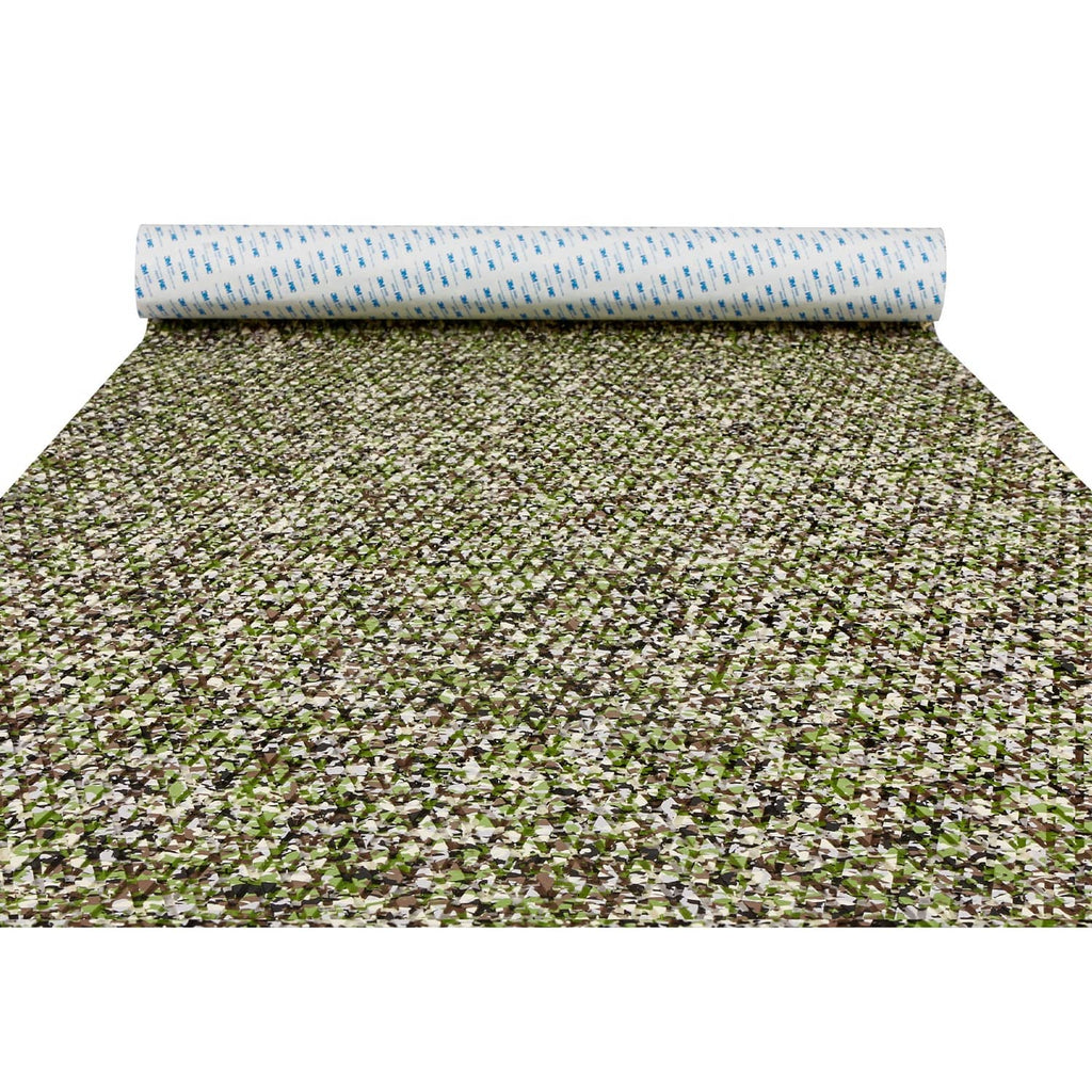 EVA foam boat decking mat sheet, mottled green and gray faux teak texture