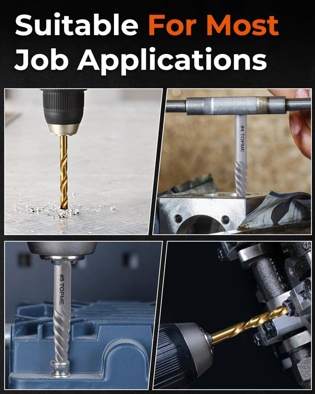 Screw extractor drill bits for common jobs on metal and fixtures
