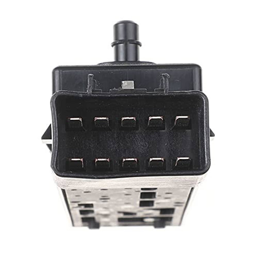 Car power seat control switch rear connector block with multi-pin wiring sockets