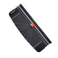 WorkLion paper trimmer with black cutting guide, grid markings, and orange handle