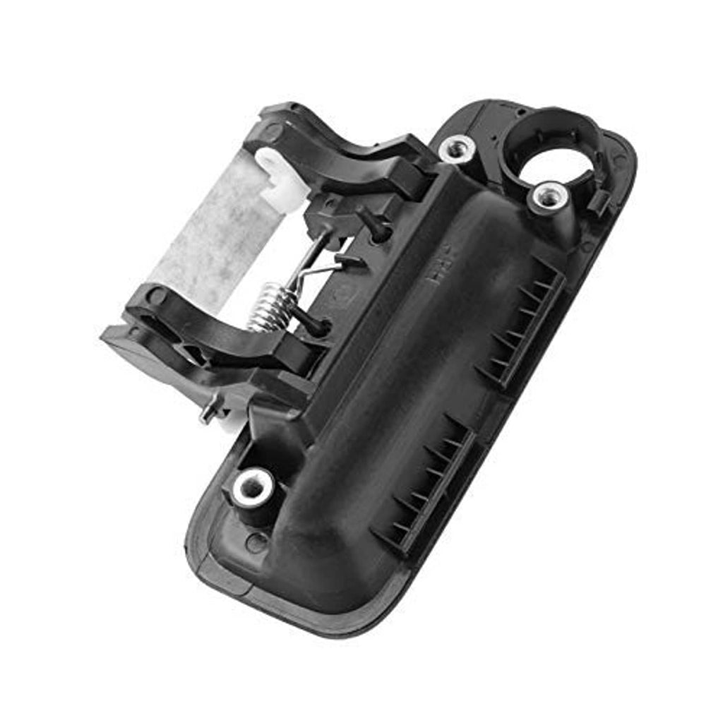 Black door handle interior assembly with metal bracket and spring, front right