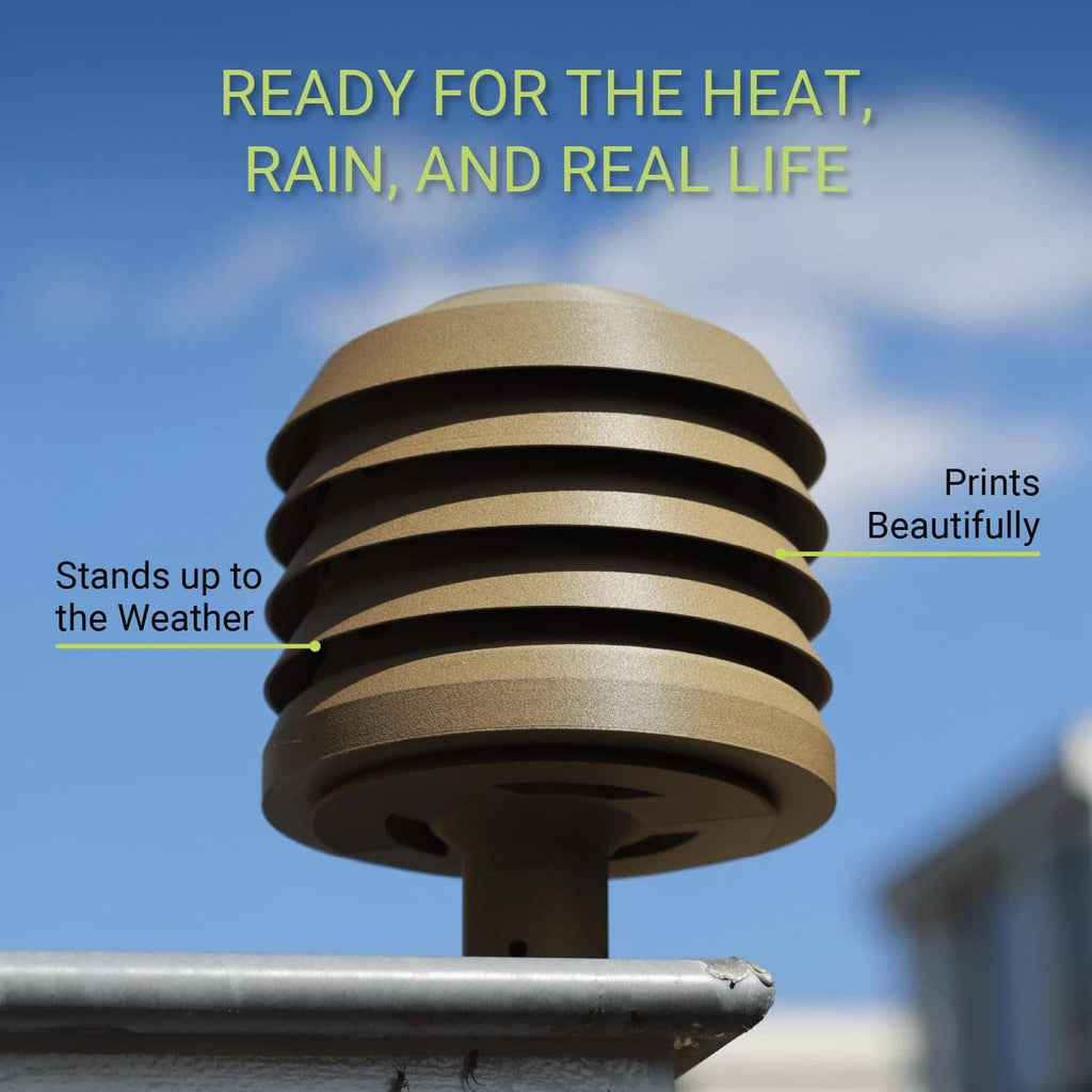 Outdoor-ready filament spool in brown-gold with stacked roll layers
