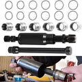 Injector sleeve cup tool kit: black puller shaft with metal injector sleeve cups