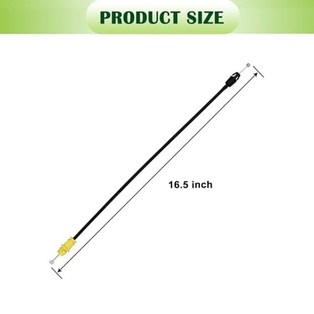 Black door release cable, 16.5 inch length, yellow connector with metal ball tip