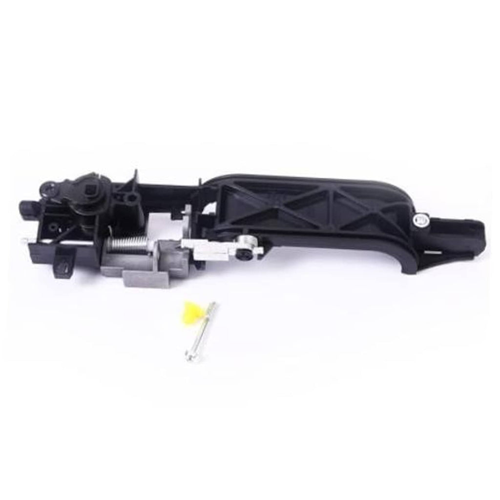 Front right exterior door handle reinforcement kit with black plastic housing and metal latch