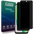 Tempered glass privacy screen protectors, black, 2-pack
