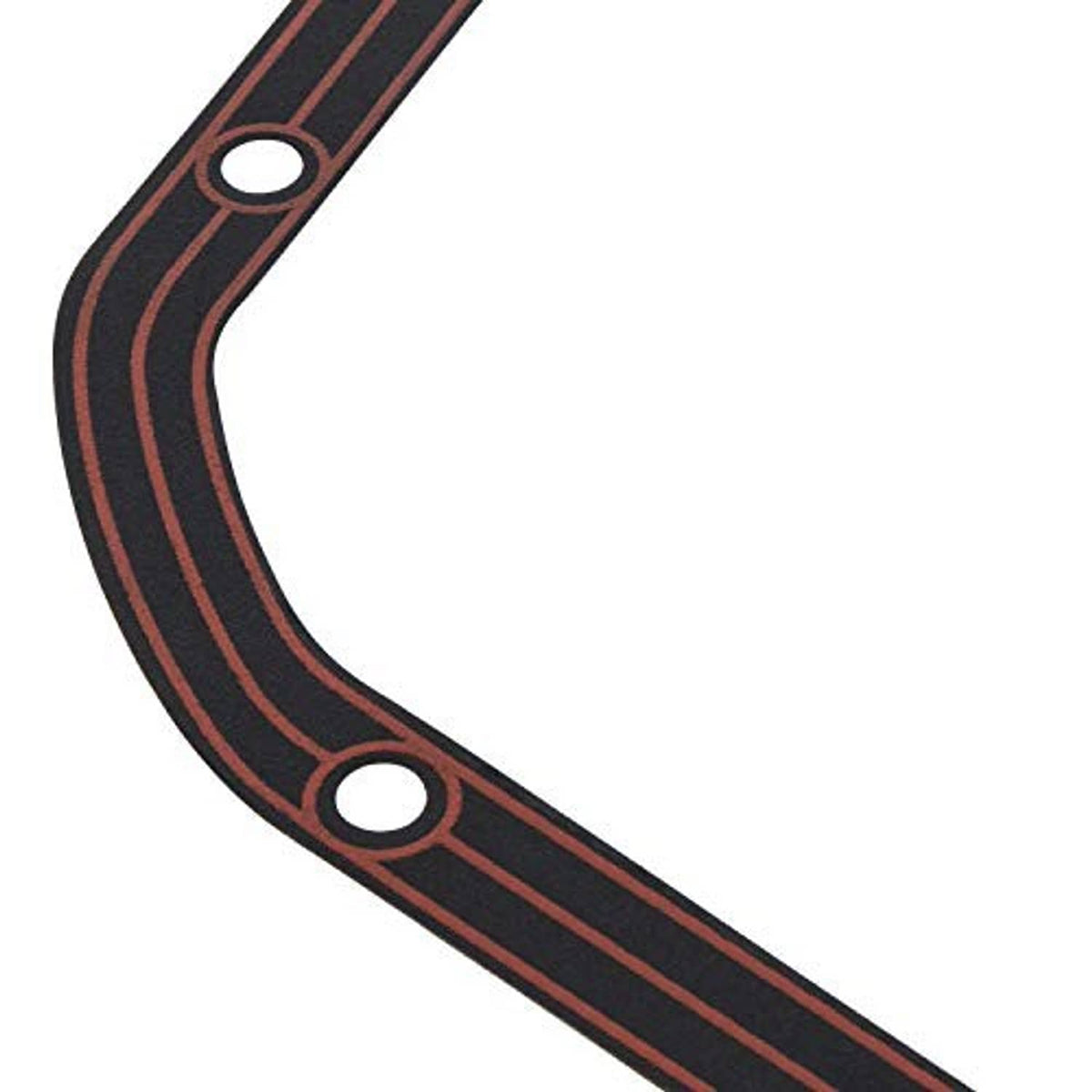 Dana 44 differential cover gasket side view with dark ring and red stripe bands