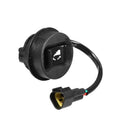Black trim and tilt switch with white arrow icon and 3-pin wire connector