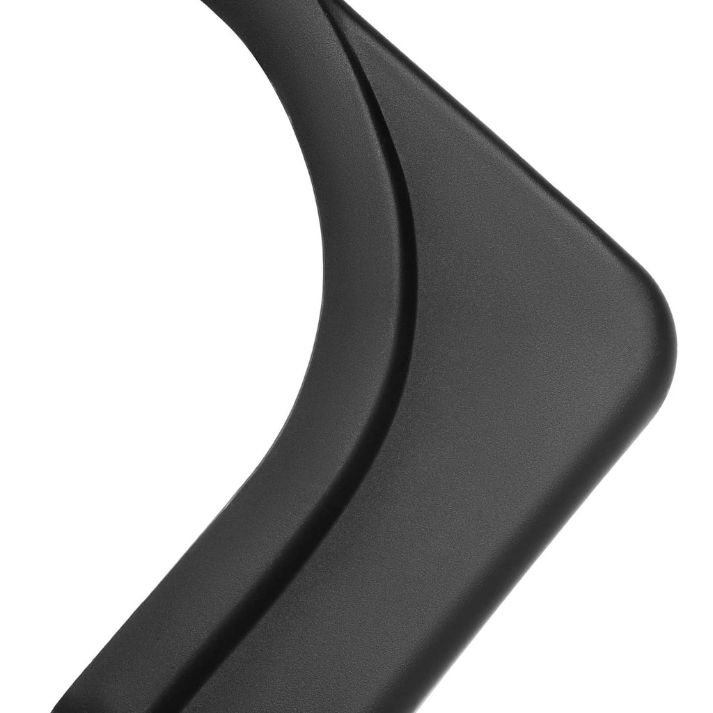 Golf cart right-side fender cap, dark gray/black curved plastic cover