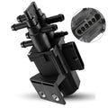6-port fuel tank selector valve with multiple hose outlets and mounting bracket