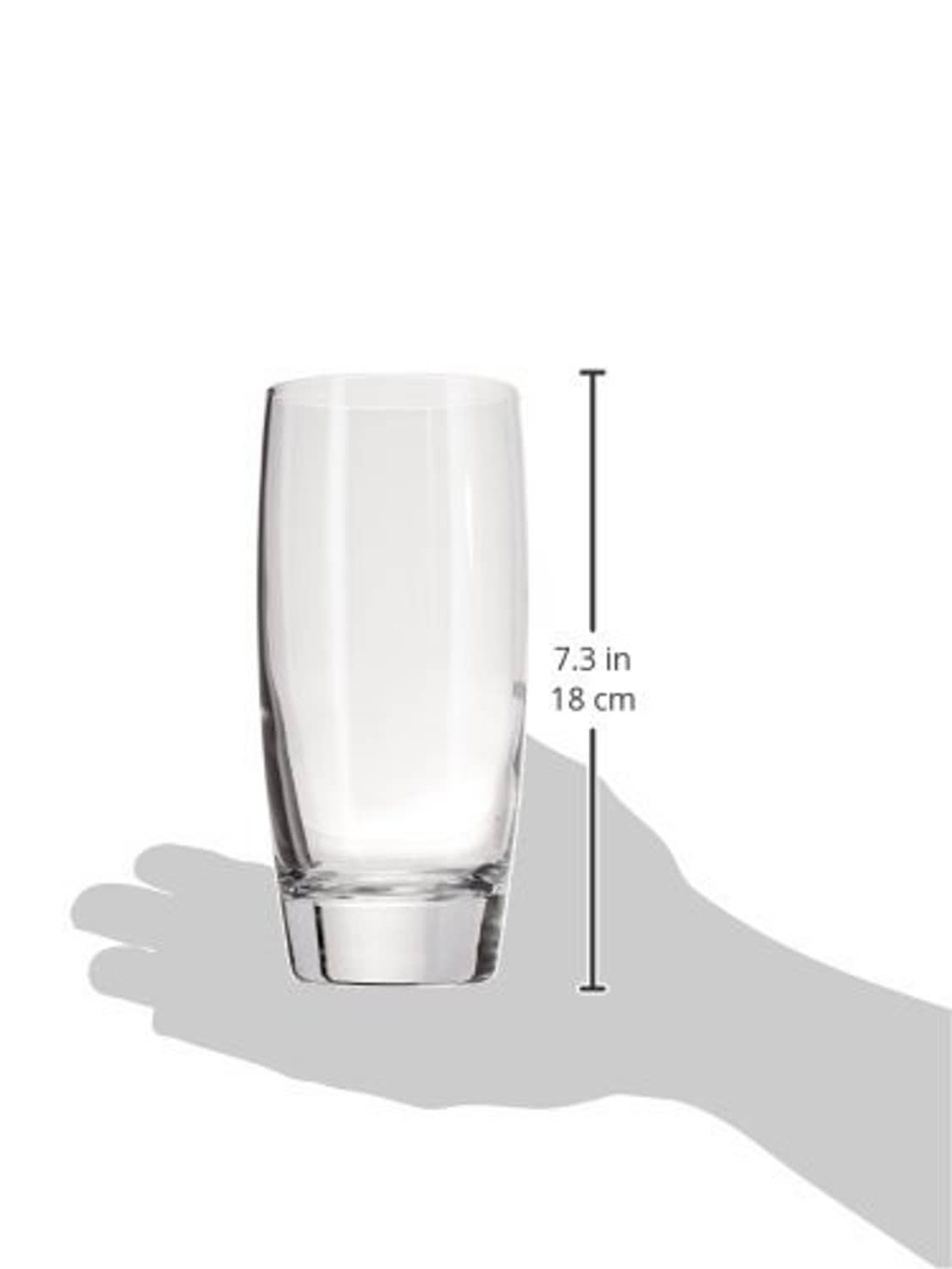 Luigi Bormioli Michelangelo 20 oz clear beverage glass, 7.3 in (18 cm) tall