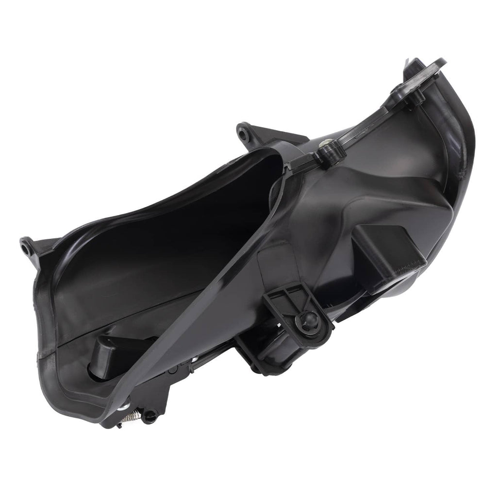 Black fairing air duct insert with molded channel and mounting clips