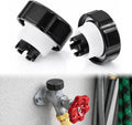 2-pack vacuum breaker kit parts with black caps and white threaded pistons