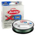 Braided fishing line spool, low-vis green 10 lb on black reel
