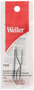 Weller 7235 replacement soldering gun tip pack, labeled 2-count on red sleeve