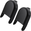 Windshield wiper arm cap covers, black plastic, set of 2