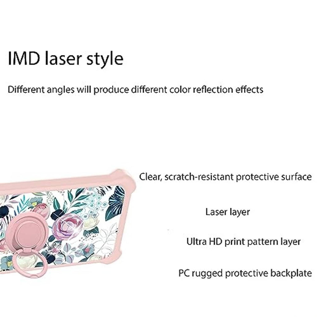 Phone case protective layers with clear scratch-resistant surface and patterned print
