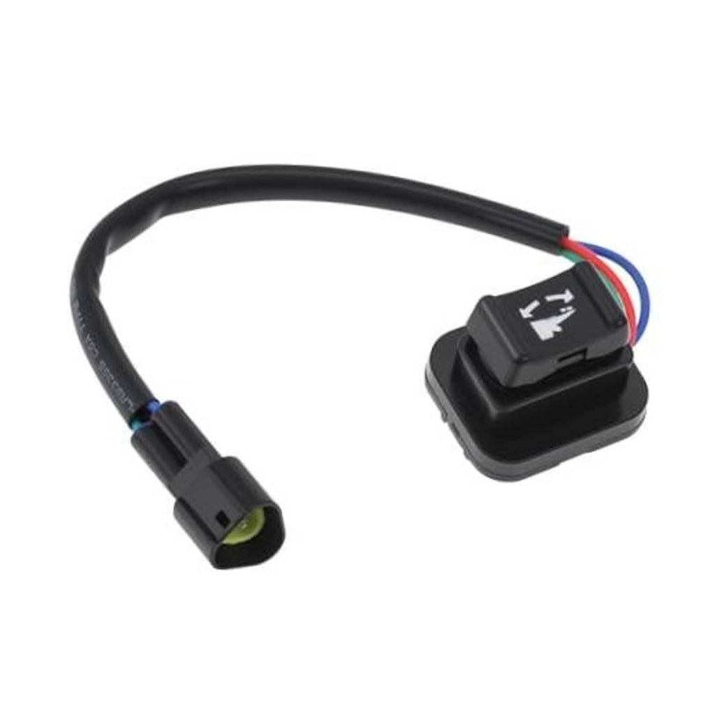 3-pin boat trim & tilt switch with wiring harness, black rocker button cover