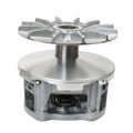 Primary drive clutch assembly, silver metal sheave with central bore and fins