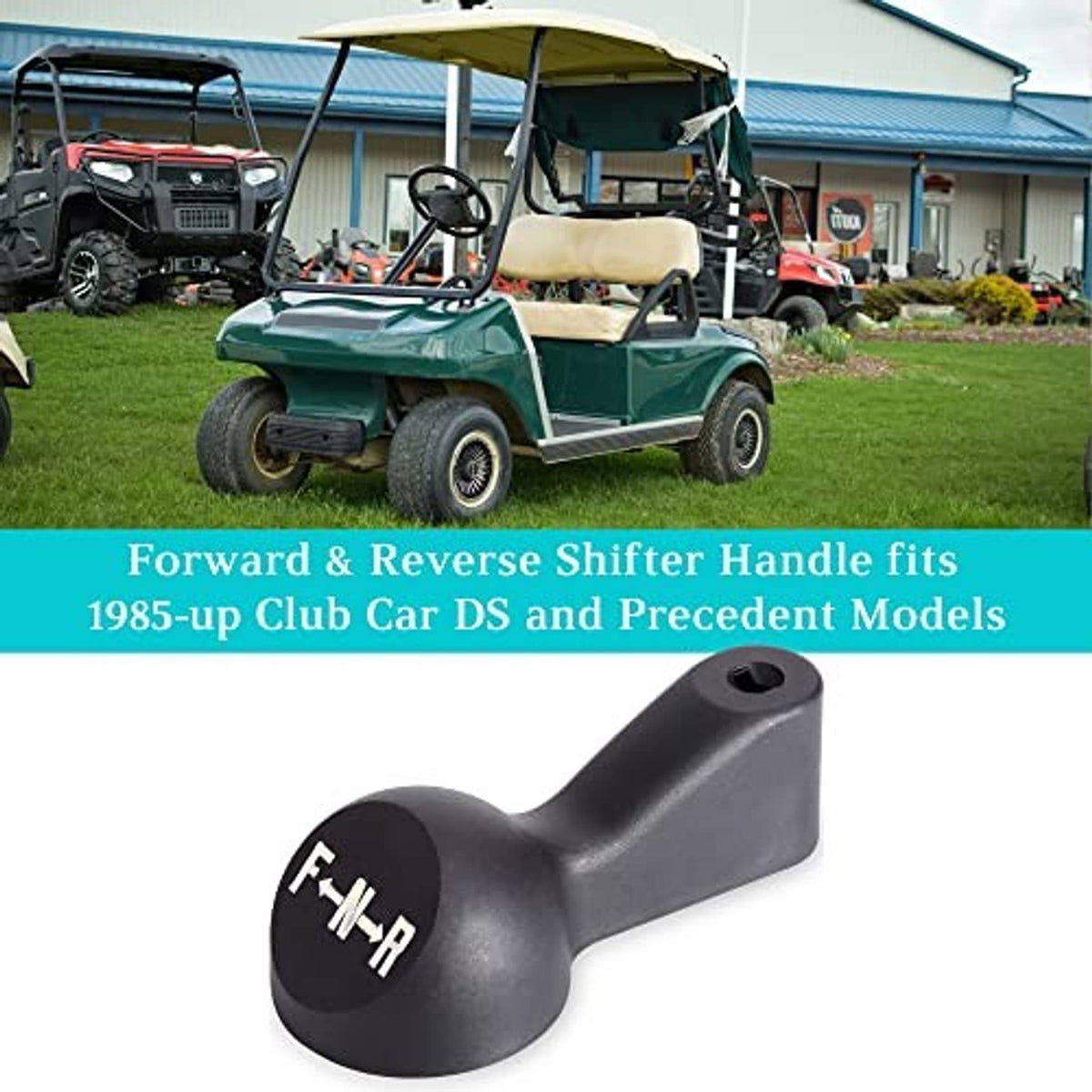 Black F-N-R forward/reverse shifter handle for Club Car golf carts