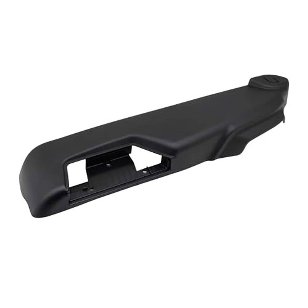 Black power seat switch trim bezel panel housing with large front rectangular opening
