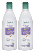 Himalaya nourishing baby oil bottle, white with teal cap, 6.76 fl oz (200 mL)