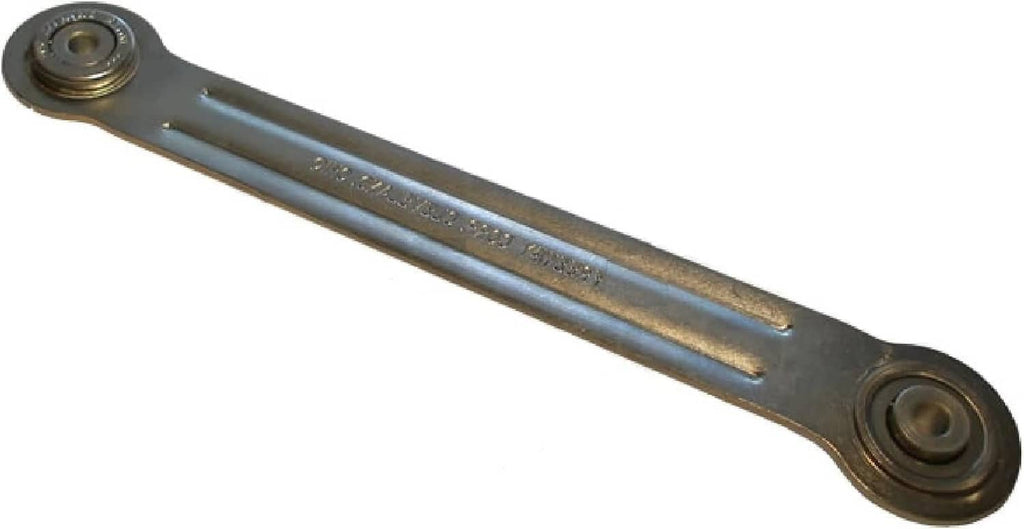 Single rocker arm bearing bracket, gray steel bar with two end bearings