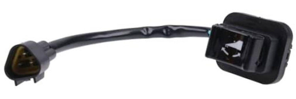 Black plastic trim tilt switch with cable harness and two-pin connector
