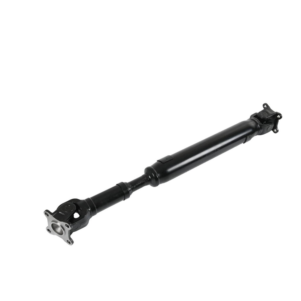 Front prop shaft assembly, long dark shaft with flange end caps