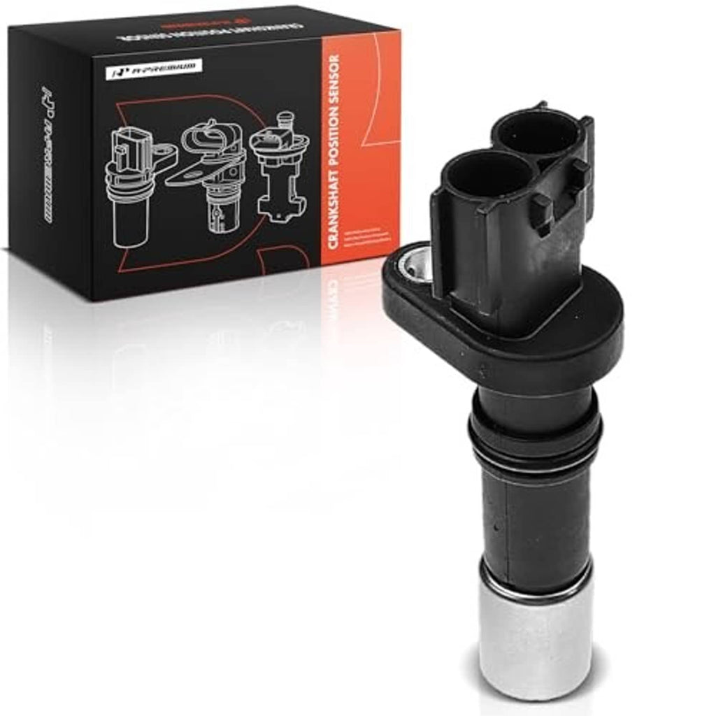 Crankshaft position sensor with dual connector ports and metal base, standalone