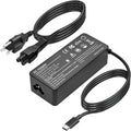 Black 100W USB-C power adapter with AC plug and USB-C cable