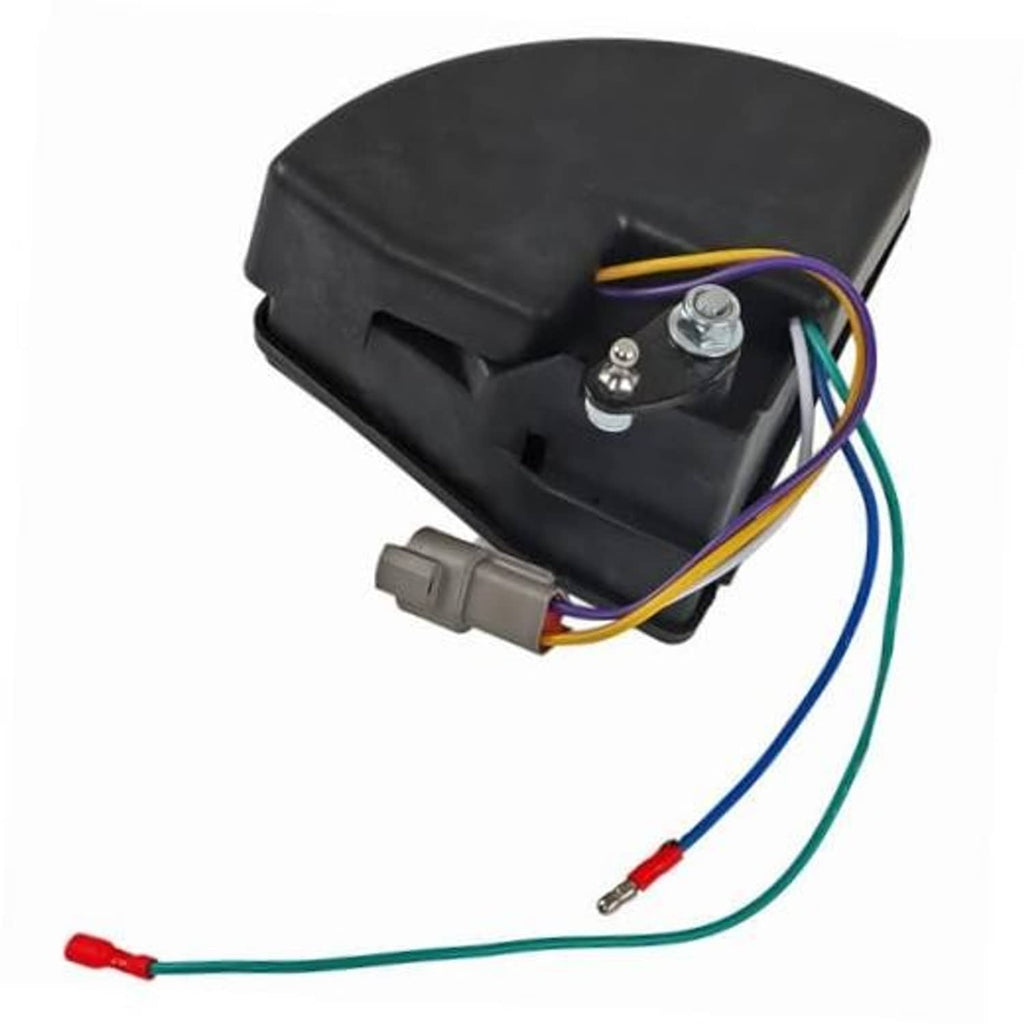 Golf cart wiper switch replacement with black housing and multicolor wire leads