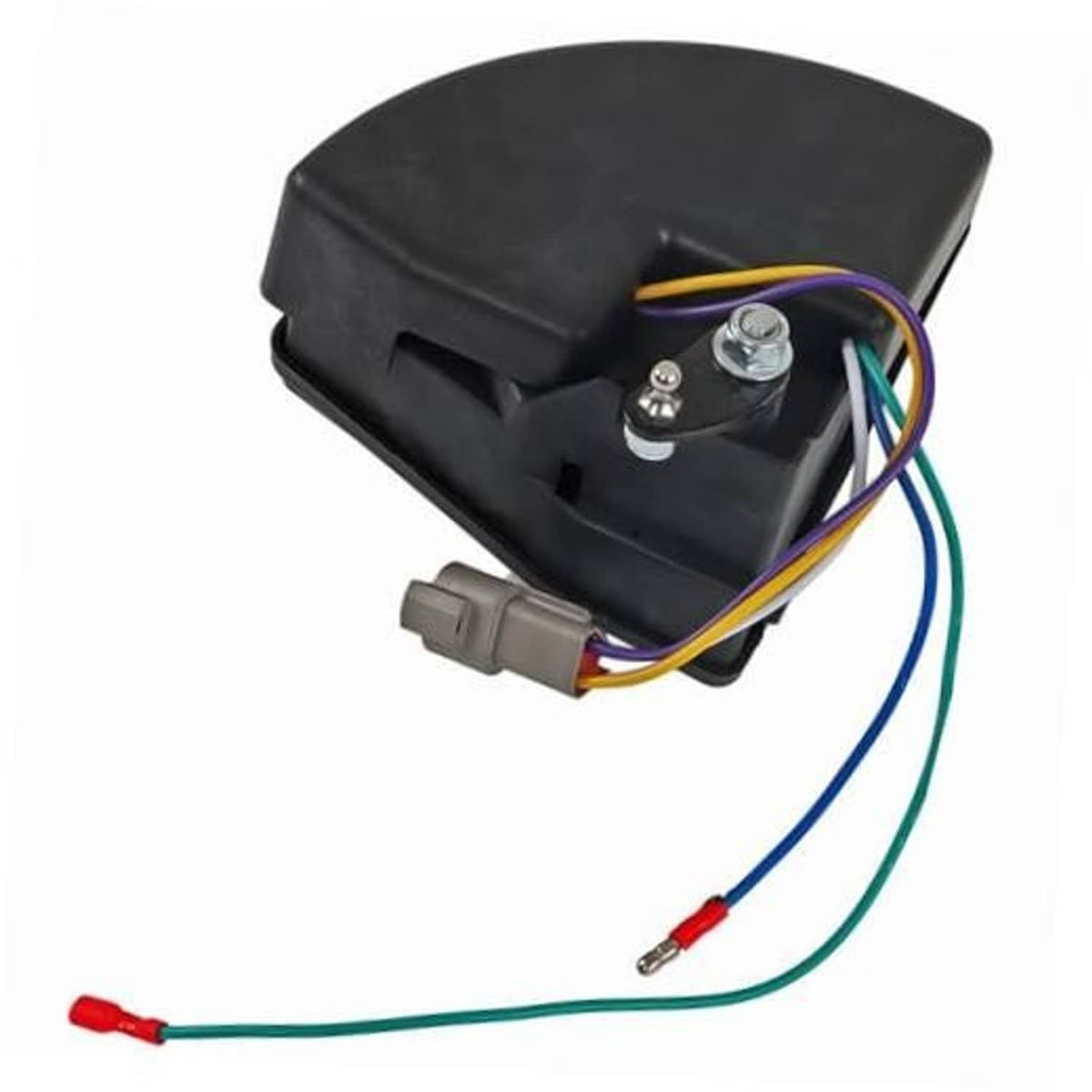 Golf cart wiper switch replacement with black housing and multicolor wire leads