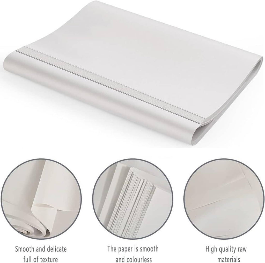 White packing paper sheet with smooth surface and clean straight edge