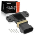 Camshaft position sensor with mounting bracket and electrical connector, gray and black