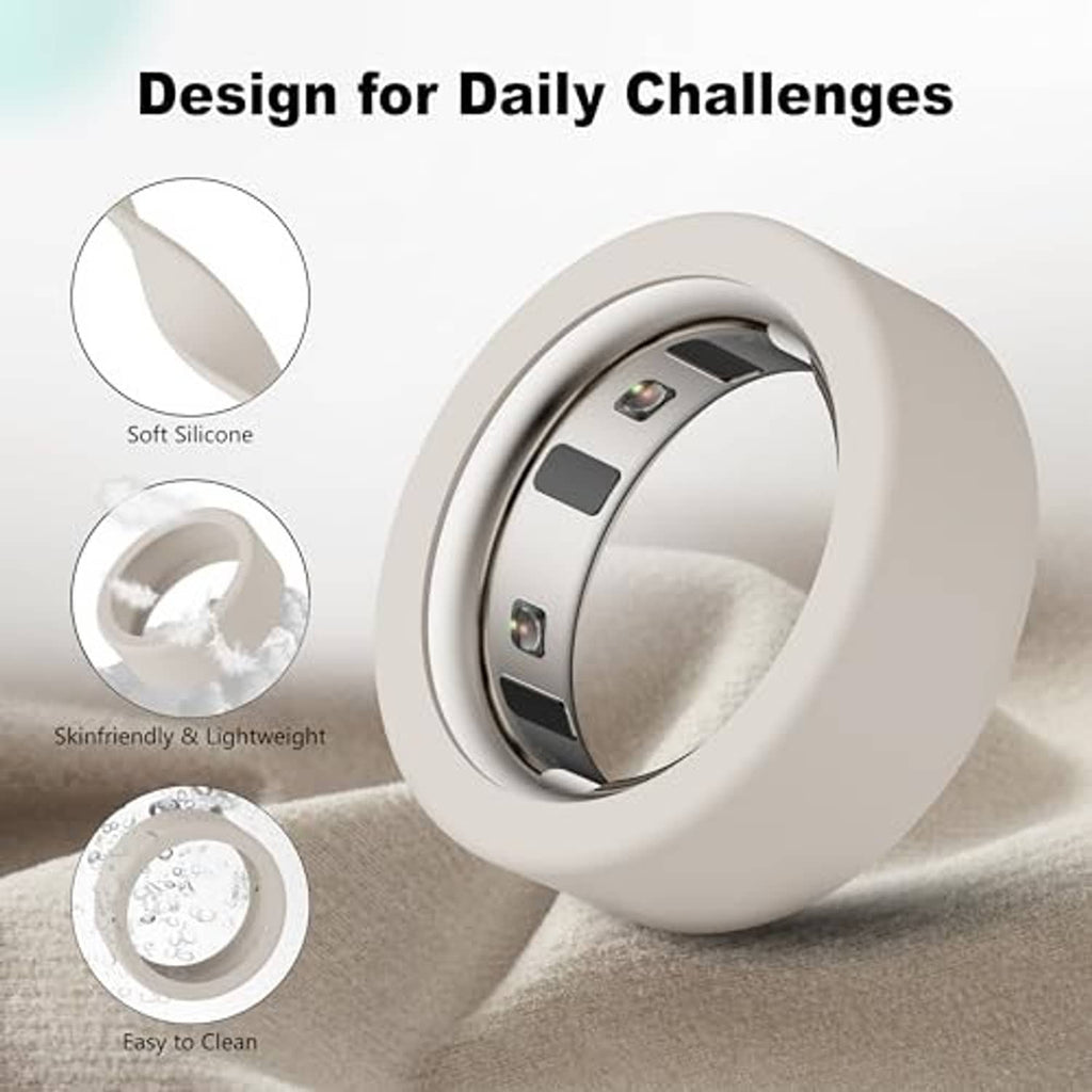 Light silicone ring protector with smooth interior and sensor window