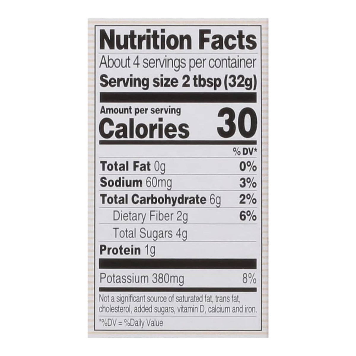 Nutrition Facts panel for Mutti double concentrated tomato paste