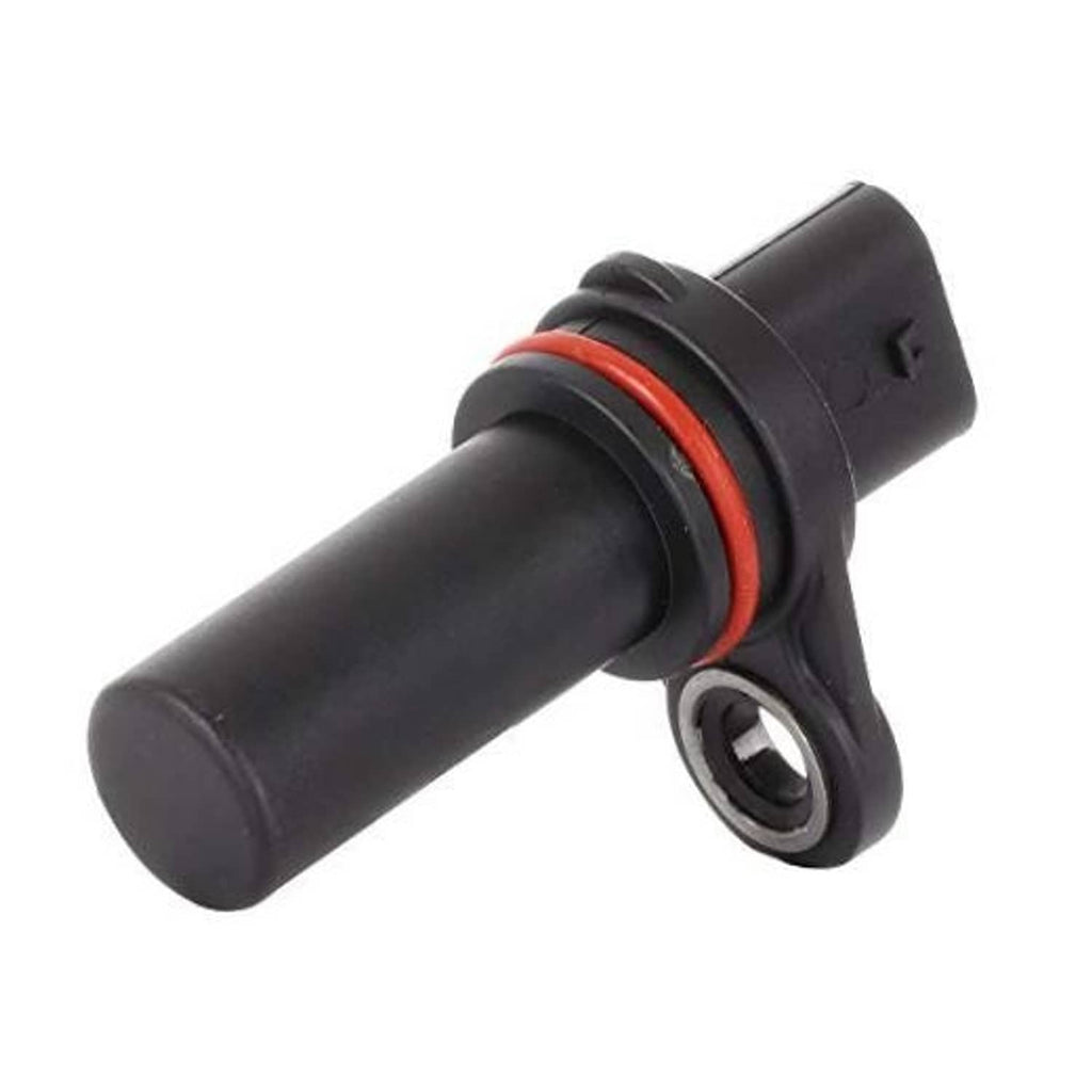 Crankshaft position sensor with black body and red seal ring, metal mounting bracket