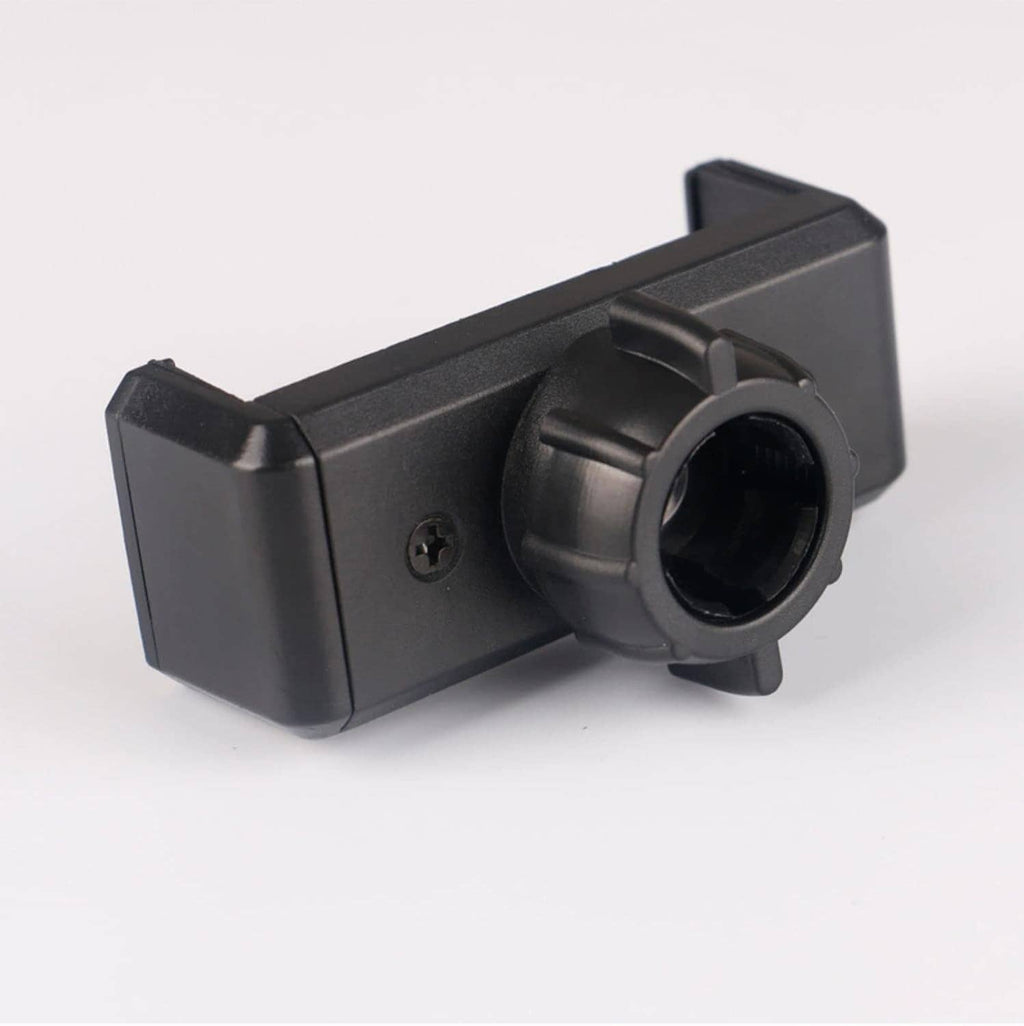 Replacement ball joint clamp attachment with threaded hole, black plastic