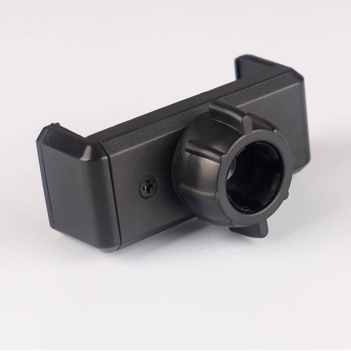 Replacement ball joint clamp attachment with threaded hole, black plastic